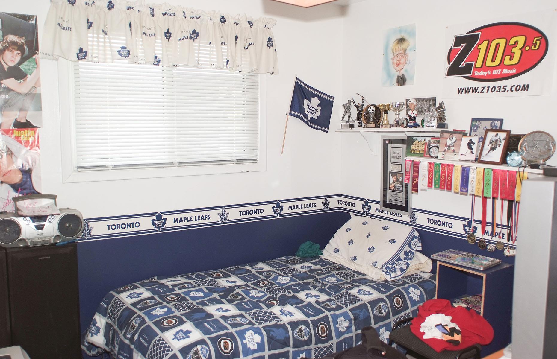 Justin Bieber's childhood bedroom